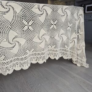 Crochet Bedspread | Boho Cottagecore Coverlet – Heavyweight – California King